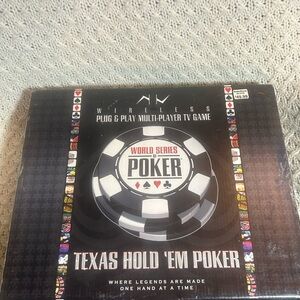 Plug & Play Texas Hold 'Em Poker Game - Black